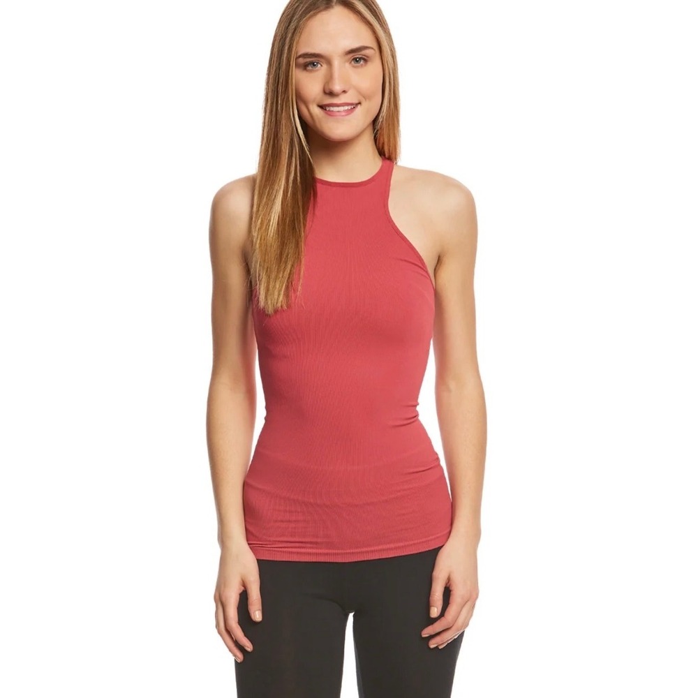 FP Movement Ribbed Racerback Tank Top Coral Pink M L G
